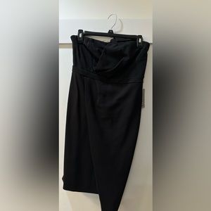 S Love and Design Asymmetrical Strapless Dress